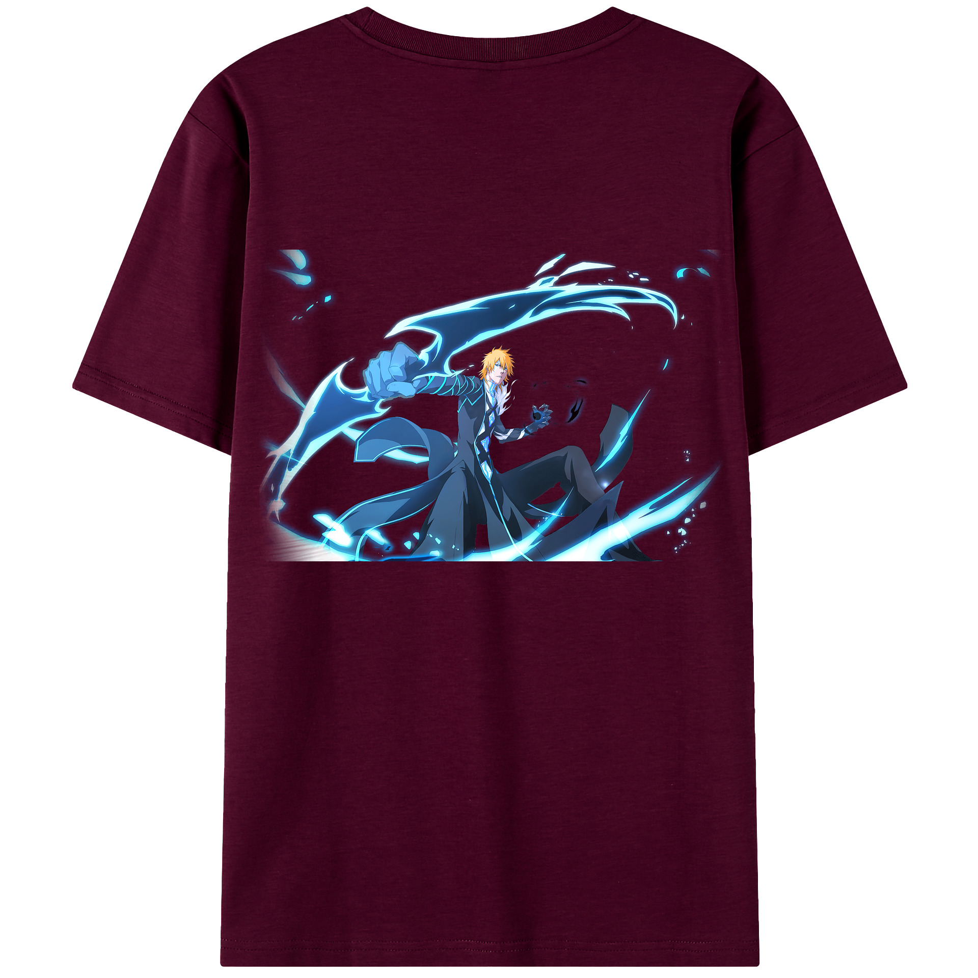 （画像用） ブリーチ 黒崎一護（くろさき いちご）BLEACH Kurosaki Ichigo レディース半袖Tシャツ(バックプリント)